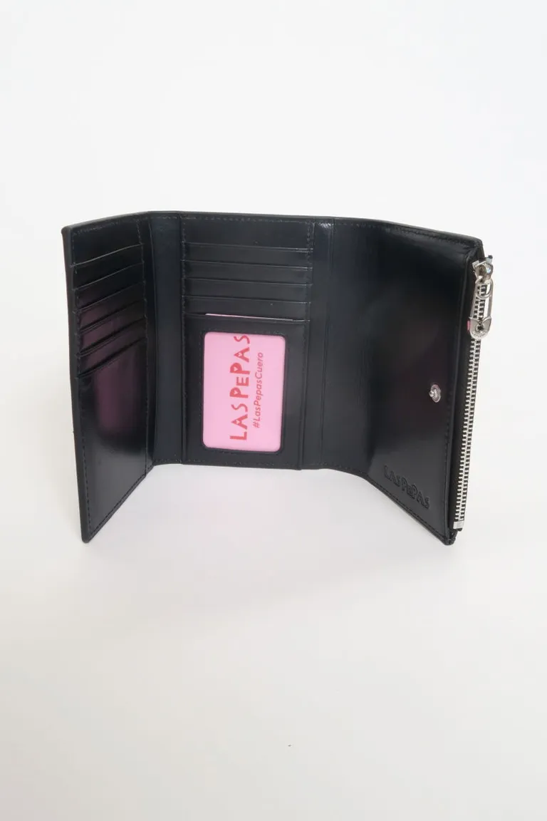 Billetera de Cuero Compacta y Práctica - Bolsillo para Tarjetas y Monedas de Las Pepas en Billeteras y Monederos para argentina