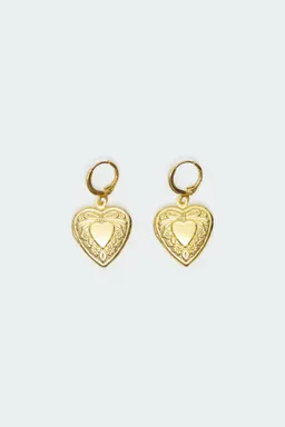 Aros corazón relicario de Edikted en Bijouterie para argentina