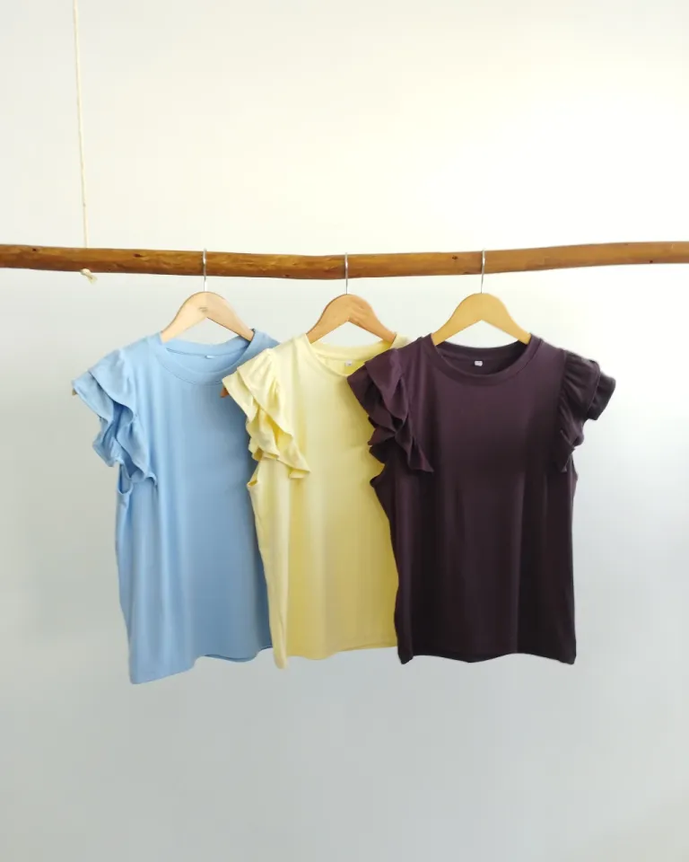 Remera Musculosa con Doble Volado Capuchino de Lemmon en Remeras para argentina