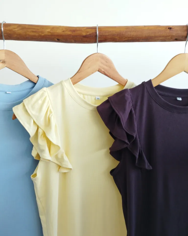 Remera Musculosa con Doble Volado Capuchino de Lemmon en Remeras para argentina