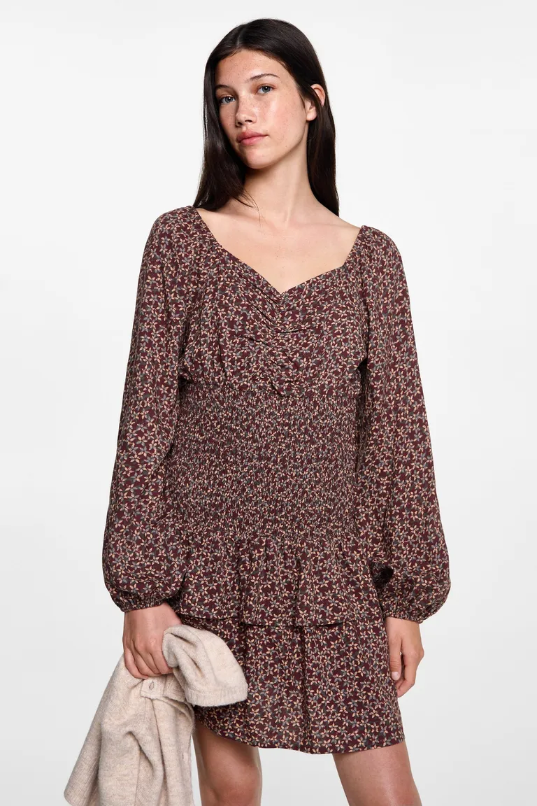 Vestido floral con volantes de Mango Teen en Vestidos para argentina