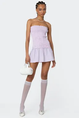 Mini vestido rayado strapless de Edikted en Vestidos para argentina