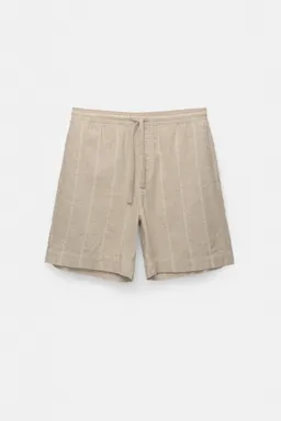 Bermuda jogger rayas lino de Pull&Bear en Bermudas y Shorts para argentina