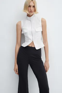 Pantalón punto tiro alto de Mango en Pantalones para argentina