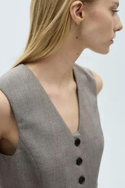 Chaleco traje crop de Mango en Chalecos para argentina