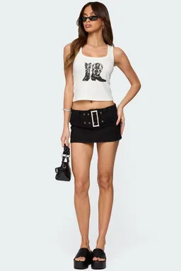 Minifalda pantalón payson cinturón de Edikted en Shorts para argentina