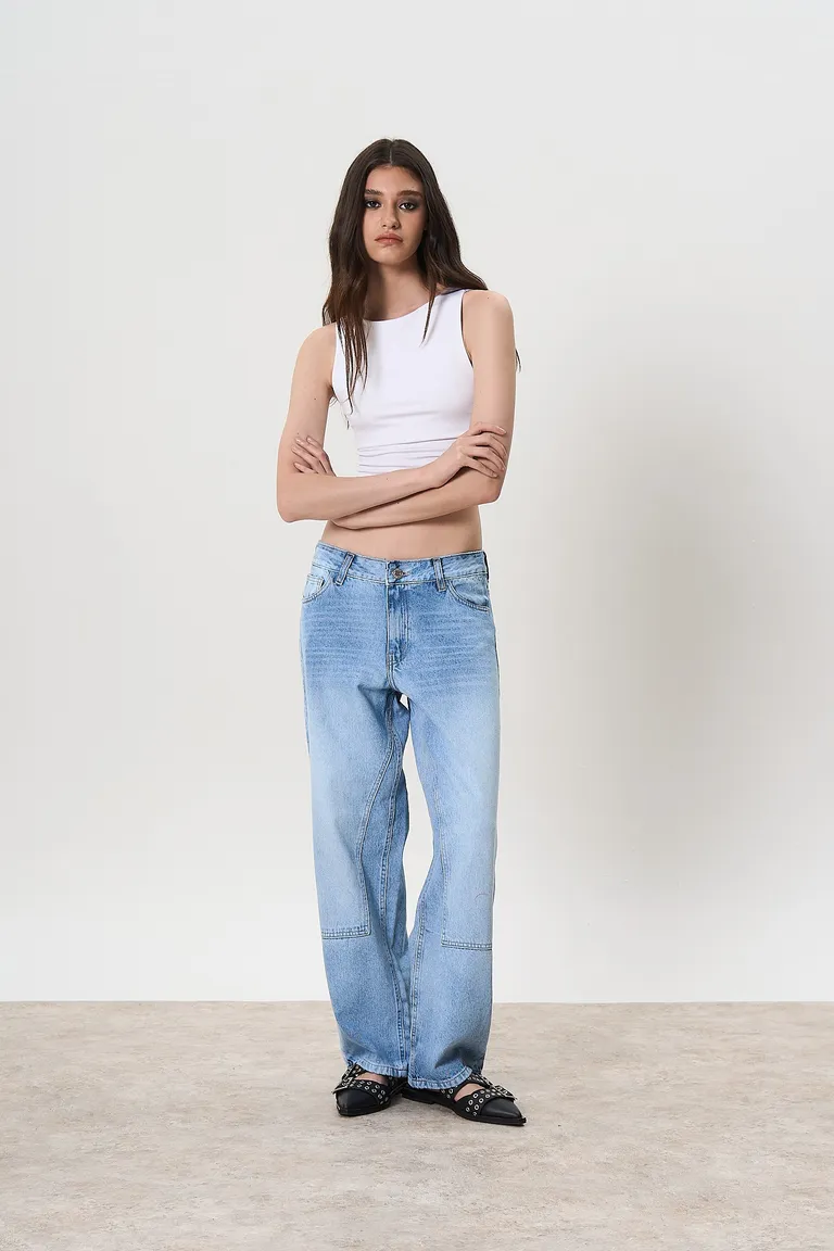 Jean denim straight landon de Magda en Pantalones para argentina