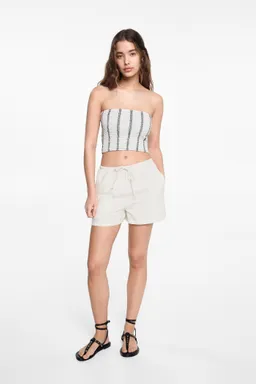 Top strapless estampado de Mango Teen en Tops para argentina
