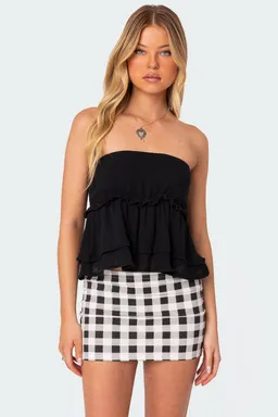 Top peplum sin breteles lino de Edikted en Tops para argentina