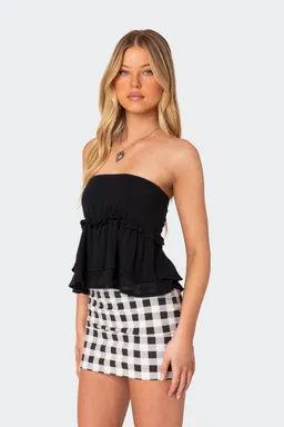 Top peplum sin breteles lino de Edikted en Tops para argentina