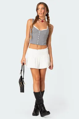 Corset estampado con cordones de Edikted en Tops para argentina