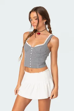 Corset estampado con cordones de Edikted en Tops para argentina
