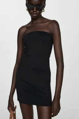 Vestido corto strapless forrado de Mango en Vestidos para argentina
