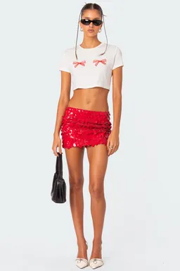 Remera bordada lazo corta de Edikted en Tops para argentina