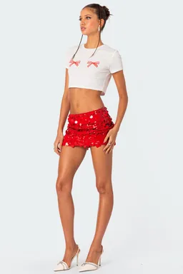 Remera bordada lazo corta de Edikted en Tops para argentina
