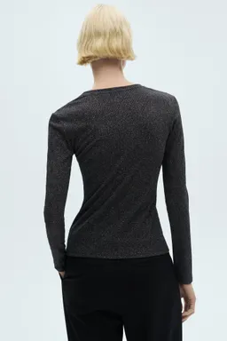 Remera punto lúrex de Mango en Buzos y Sweaters para argentina