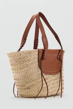Bolso capazo fibra natural de Mango en Bolsos y Carteras para argentina