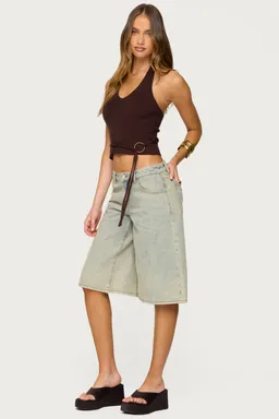 Top halter kez con cinturón de Edikted en Tops para argentina