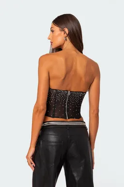 Corset transparente con estrás de Edikted en Tops para argentina