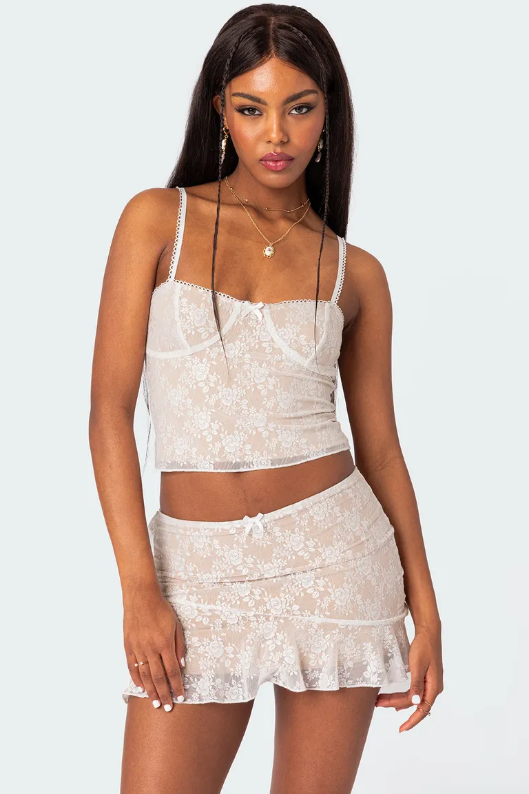Musculosa maria encaje de Edikted en Tops para argentina