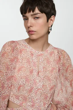 Vestido paisley con aberturas de Mango en Vestidos para argentina