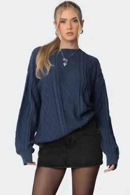 Sweater jessy oversize punto de Edikted en Buzos y Sweaters para argentina