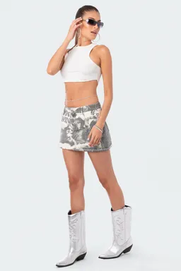 Falda denim rock lavada de Edikted en Faldas para argentina