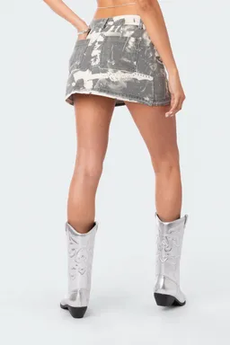 Falda denim rock lavada de Edikted en Faldas para argentina