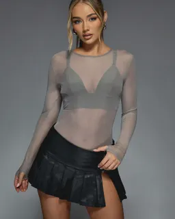 Top transparente manga larga rave de Missguided en Tops para argentina