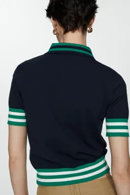 Sweater tejido cuello polo de Mango en Remeras para argentina