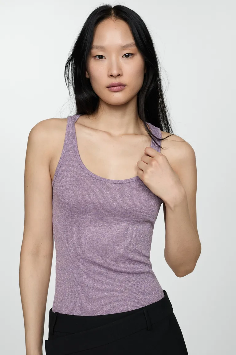 Top punto lúrex de Mango en Tops para argentina