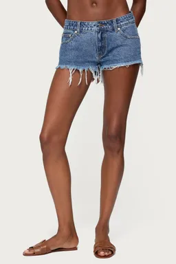Short denim frayed vintage de Edikted en Shorts para argentina