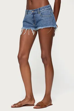 Short denim frayed vintage de Edikted en Shorts para argentina