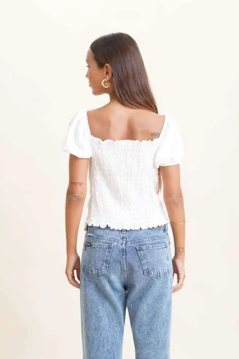 Blusa Frunce Drapiado de Hesed en Blusas para argentina