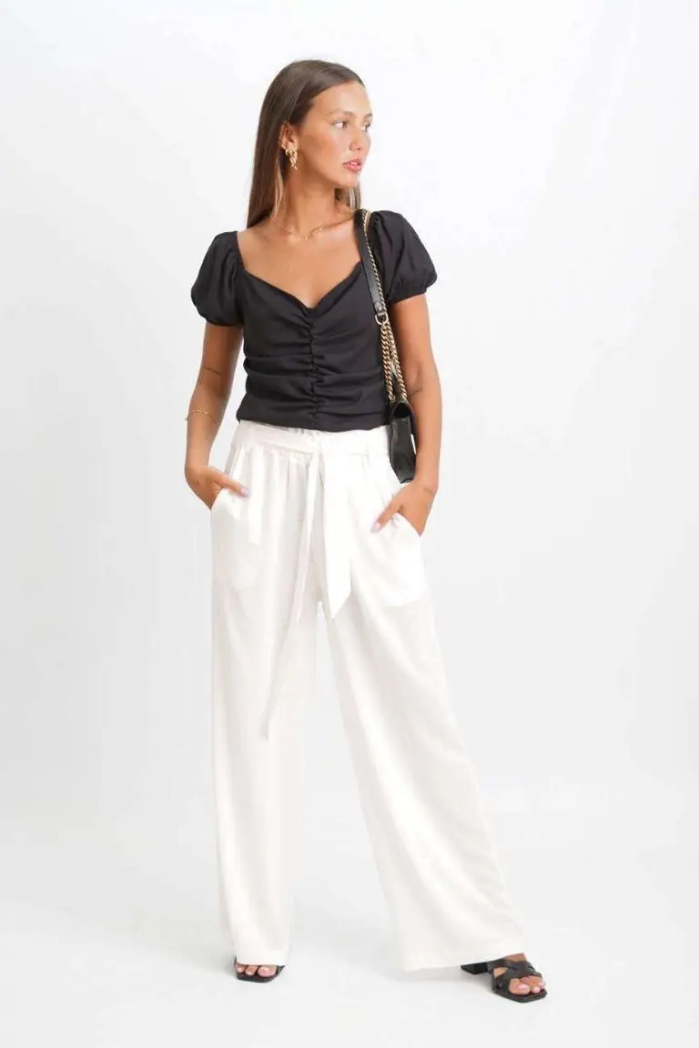 Blusa Frunce Drapiado de Hesed en Blusas para argentina