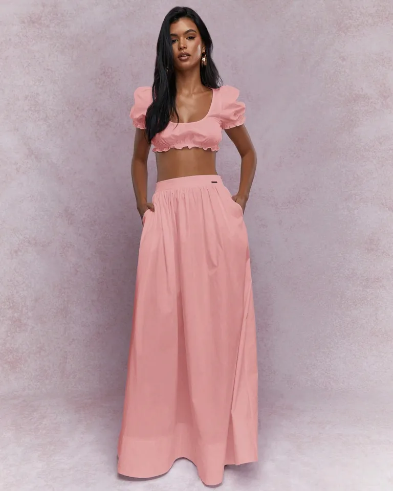 Conjunto crop top pollera de Missguided en Faldas para argentina