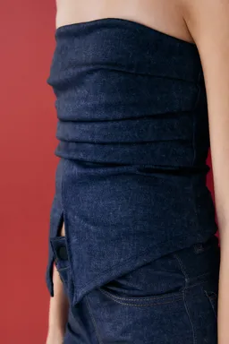 Strapless denim bentley de Audaz en Tops para argentina
