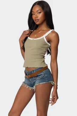 Musculosa teagan acanalada de Edikted en Tops para argentina