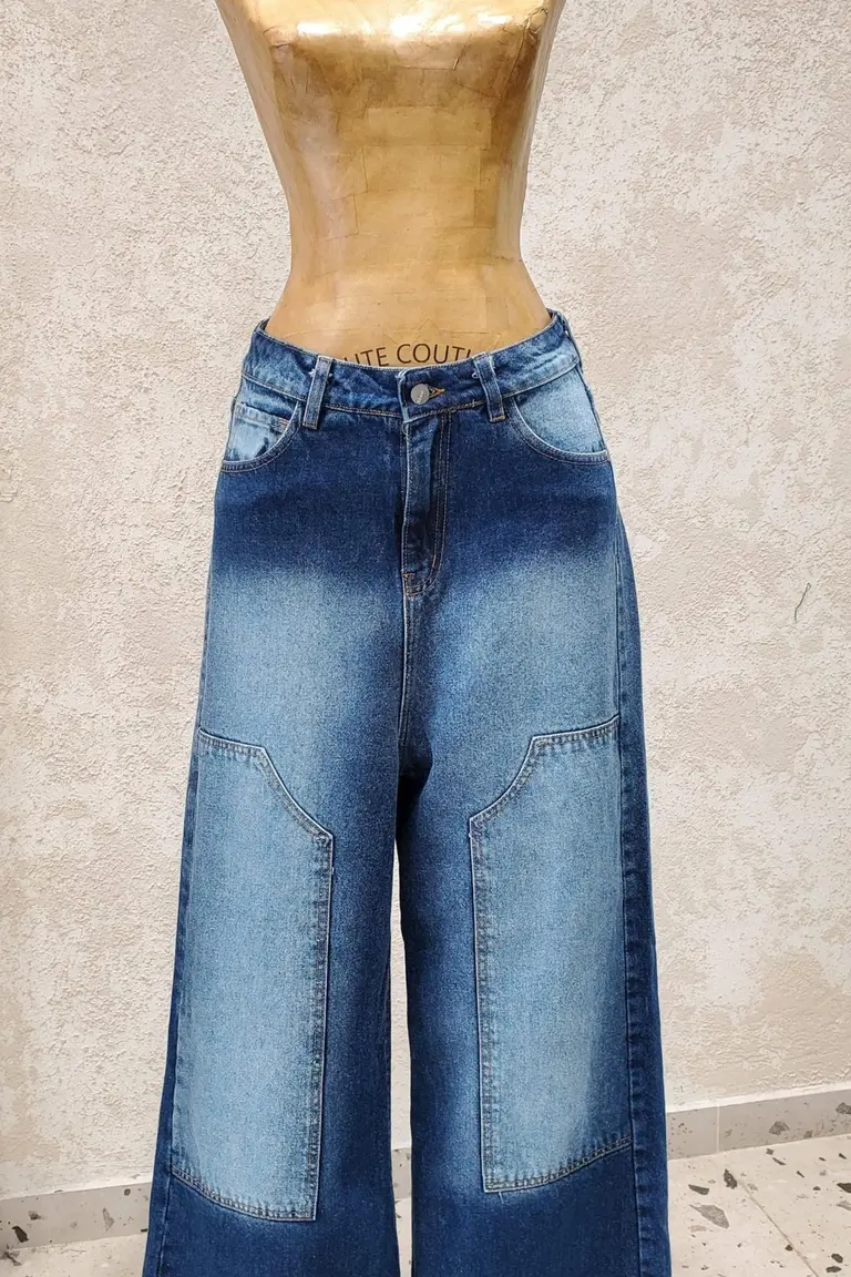 Pantalón Ancho Azul de Daze en Pantalones para argentina