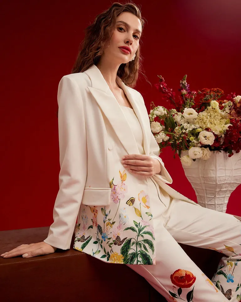 Blazer entallado estampado floral de Motf en Blazers para argentina