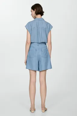 Bermudas lyocell pinzadas de Mango en Shorts para argentina