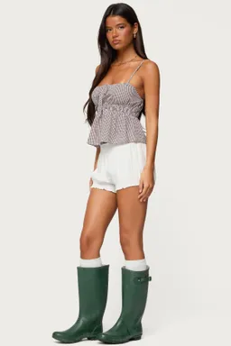 Top babydoll gingham zahara de Edikted en Tops para argentina