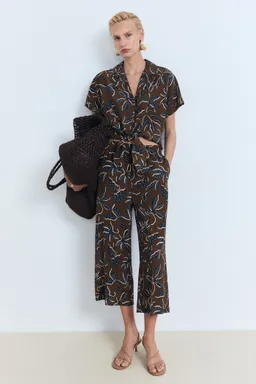 Camisa crop estampada nudo de Mango en Camisas para argentina