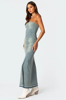 Vestido maxi denim de Edikted en Vestidos para argentina