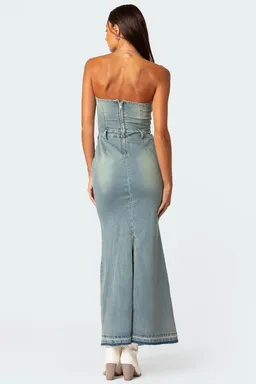 Vestido maxi denim de Edikted en Vestidos para argentina