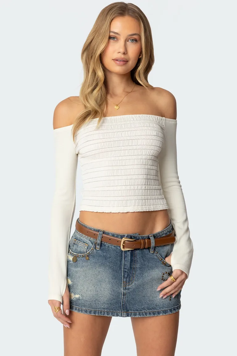 Top aurelie con hombros descubiertos de Edikted en Tops para argentina