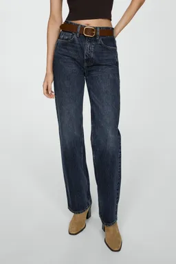 Jeans rectos tiro alto de Mango en Pantalones para argentina