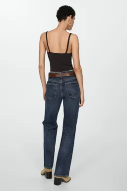 Jeans rectos tiro alto de Mango en Pantalones para argentina