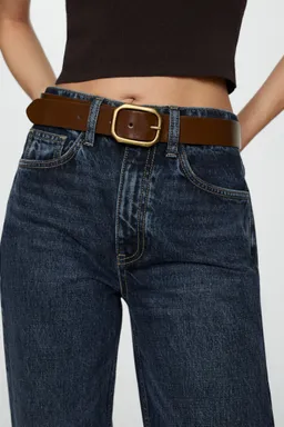 Jeans rectos tiro alto de Mango en Pantalones para argentina