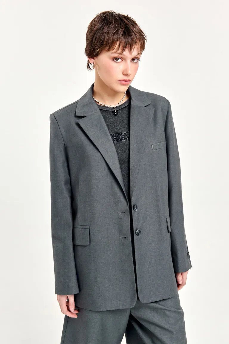 Blazer oversize estilo sastre para mujeres con bolsillos y corte recto de 47 Street en Blazers para argentina